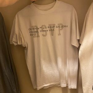 OFF WHITE X RSVP T SHIRT